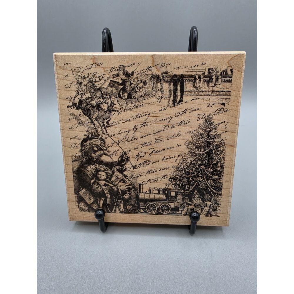 Small Christmas Collage by Paper Inspirations Rubber Stamp P2407 Santa Letter